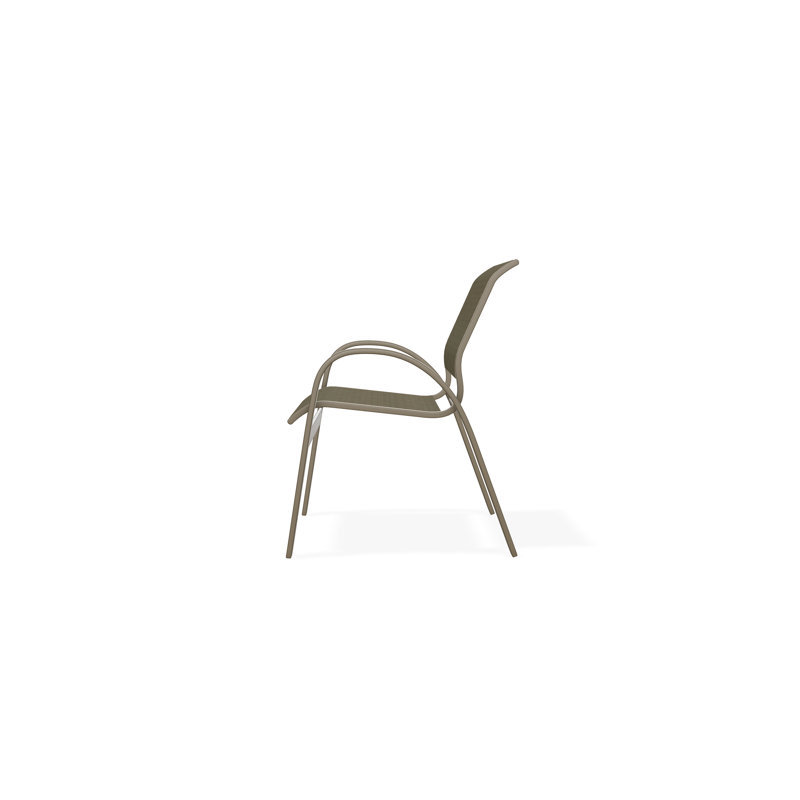 Aruba II Outdoor Dining Chair, Elevation Stone, Beachwood