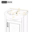 Meuble-lavabo compact français avec lavabo en céramique durable