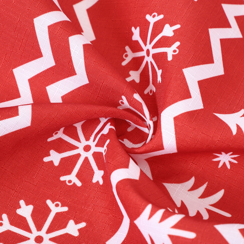 Waterproof Christmas Tablecloth with Snowflake & Reindeer Print | Stain-Resistant Easy-Clean Cover for Holiday Dining, Kitchen & Parties