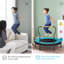 LEDREM 91.5cm Square Fitness Trampoline