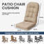 Ensemble de coussins de siège / dossier Adirondack d'extérieur de l 20 po x P 20 po x H 4 po (ensemble de 2)-93859925-104135859