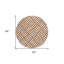 Tapis rond ivoire 8 po
