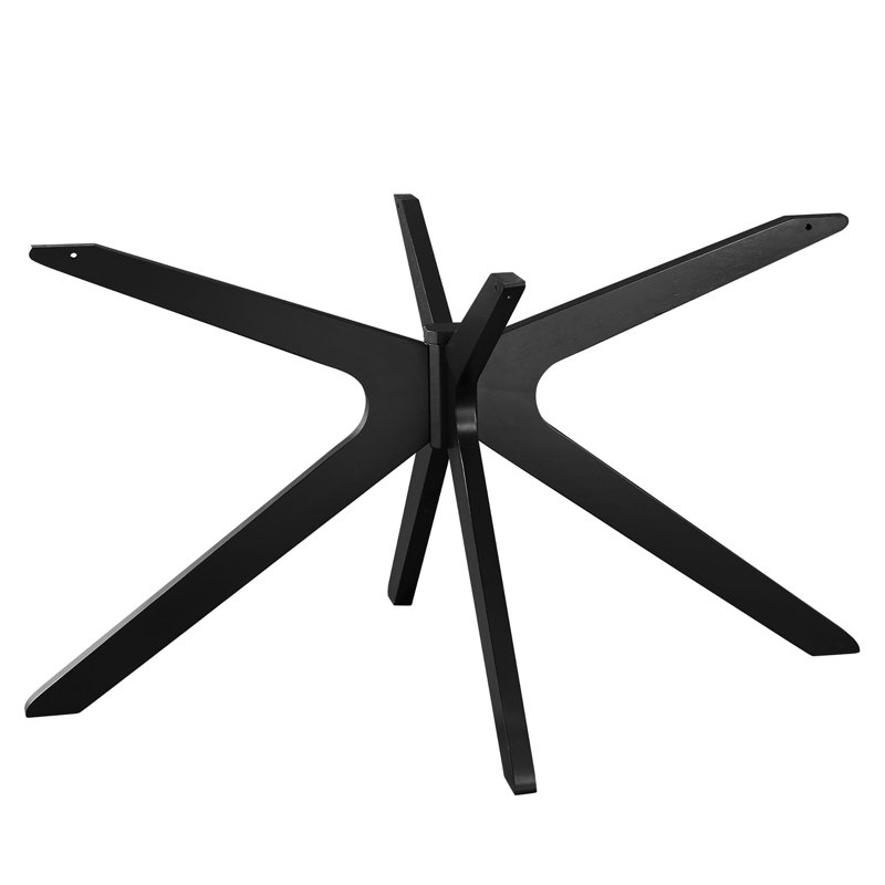 Traverse 63" Oval Dining Table, Black, 63" W x 63" L