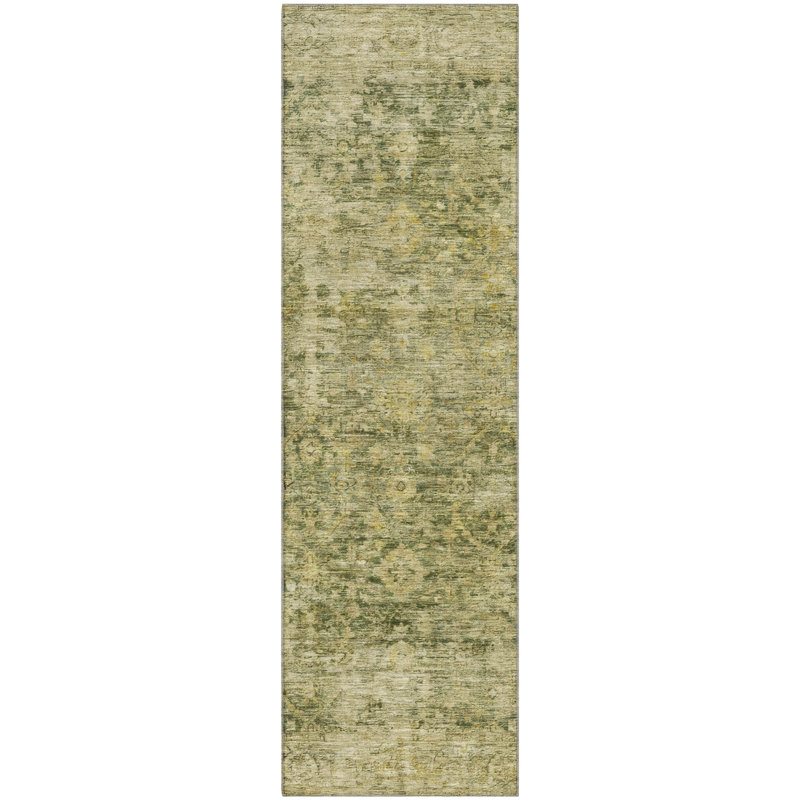 Premium Machine Washable Verlin AMF1773 Border Rug, Runner 2'3" x 7'6"