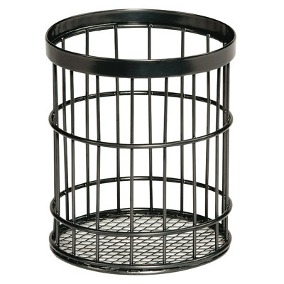 WB-55-MG – 4.5" Dia. Round Wire Basket, 5.5" Tall (Detachable Hook Available, See WB-HOOK, Sold Separately)