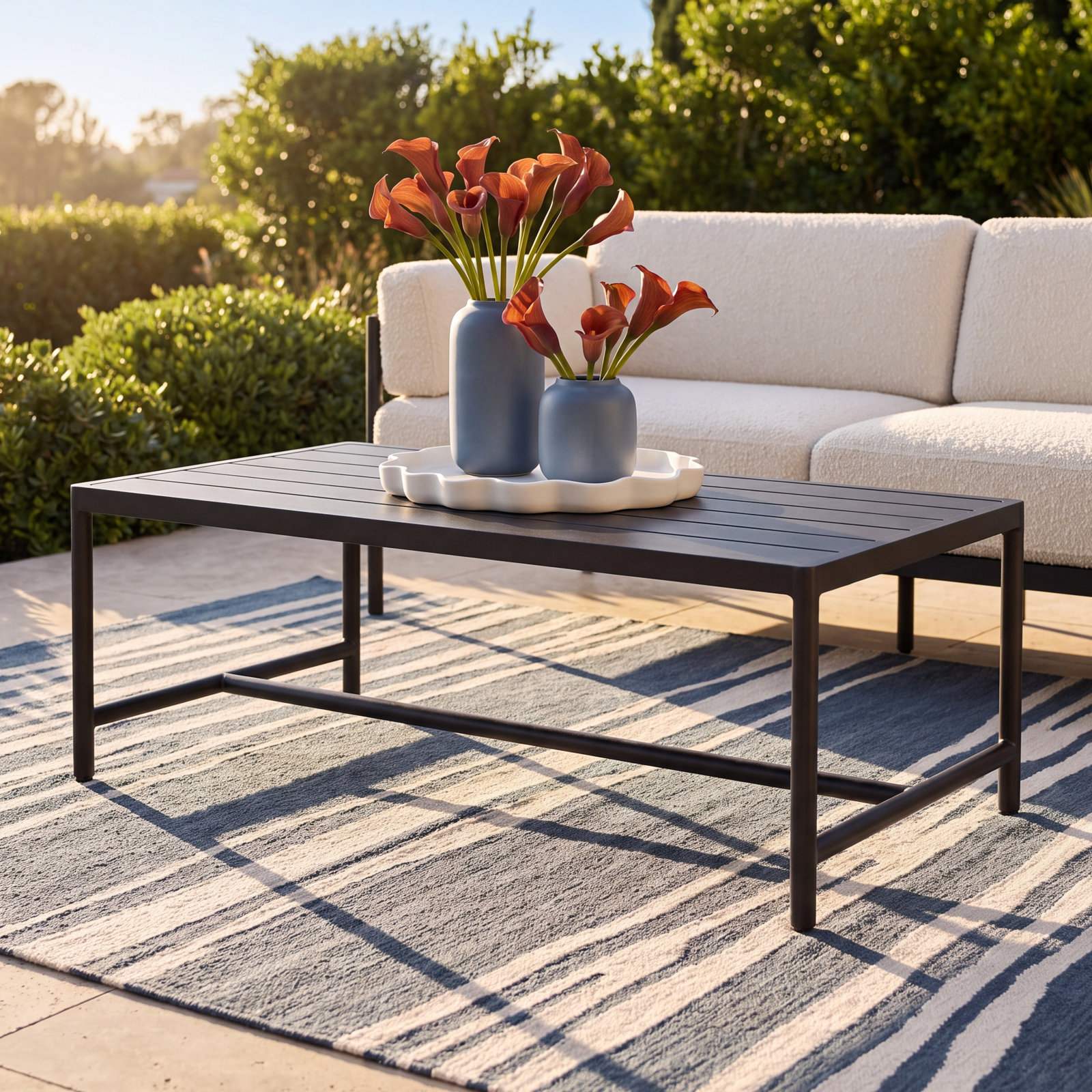 Esme 50'' Aluminum Outdoor Coffee Table