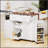 47.2 Inch Farmhouse Kitchen Island With Drop Leaf, Removable Racks, And Ample Storage For Modern Kitchens And Dining Rooms-1577635308