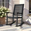 Chaise berçante en bois massif Alekper