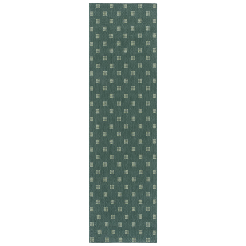 Tapis d'intérieur / extérieur à motif géométrique Terrace 806, Tapis de couloir 2 pi 3 po x 8 pi