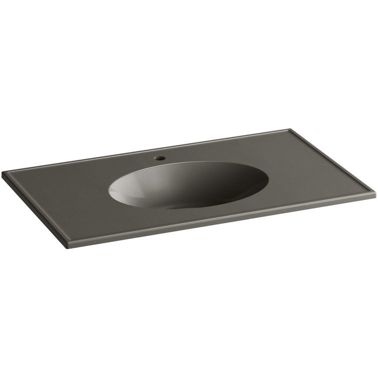 Impressions® Oval Dual Mount Bathroom Sink with Overflow