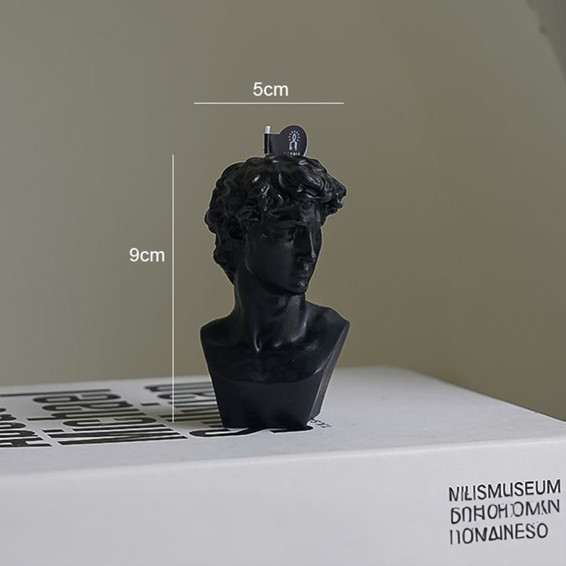  Bougie parfumée Home, Portrait de Davidgypsum - Blanc, Bleu