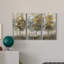 Linen Trees - Ensemble de 3 peintures sur toile tendue-1398774734