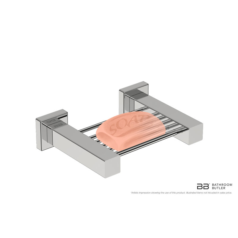 8500 Series Soap Dish, Polished Stainless Steel