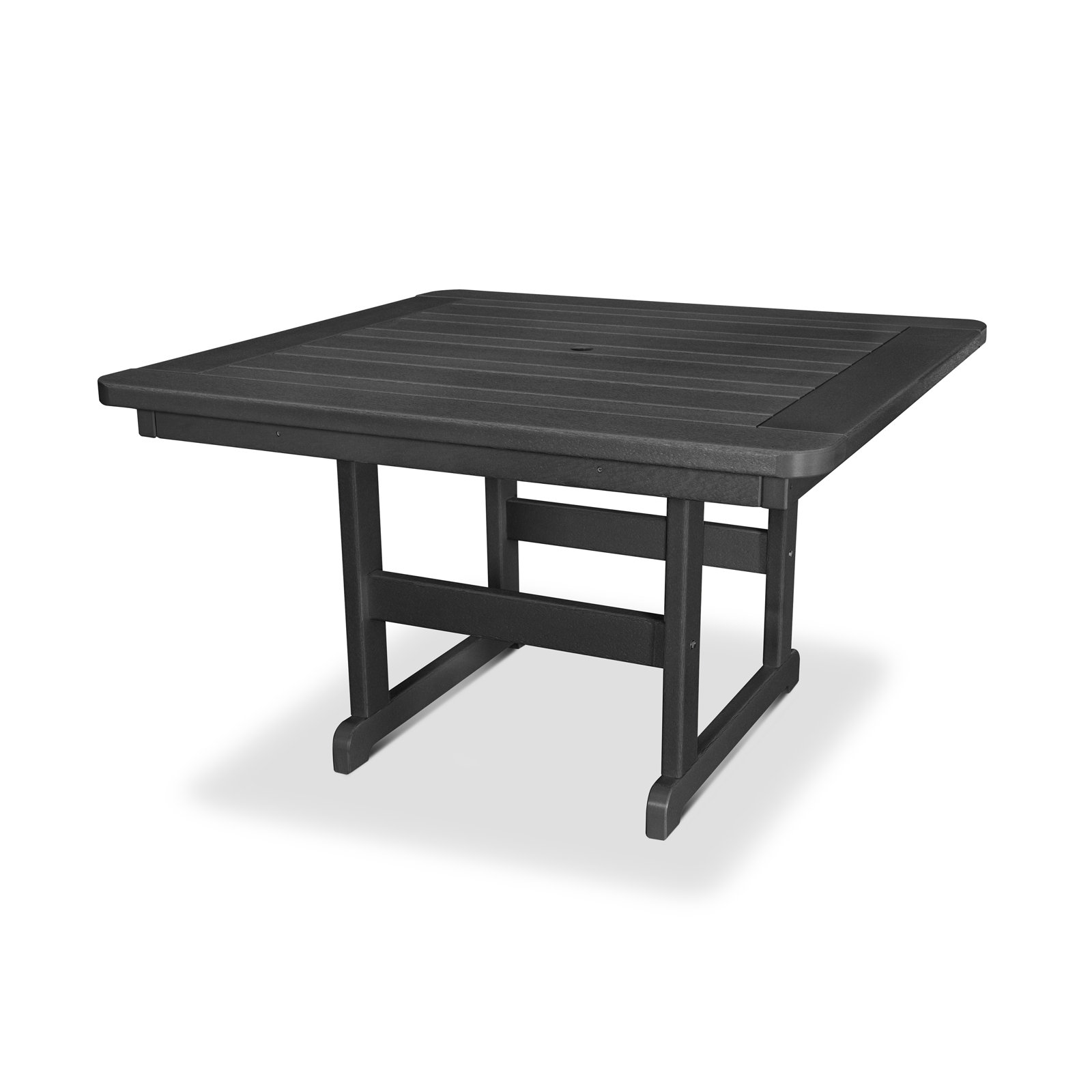 POLYWOOD® Park 50" Patio Dining Table, Black