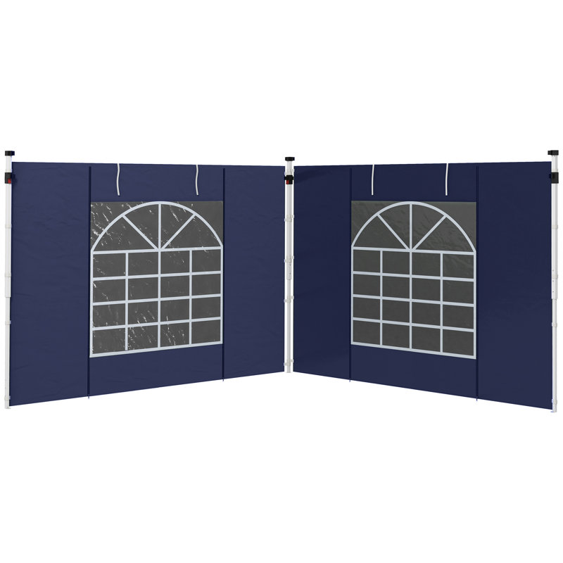 Campney Gazebo Side Panels for 3 x 3 m/3 x 6m Pop Up Gazebo, Blue