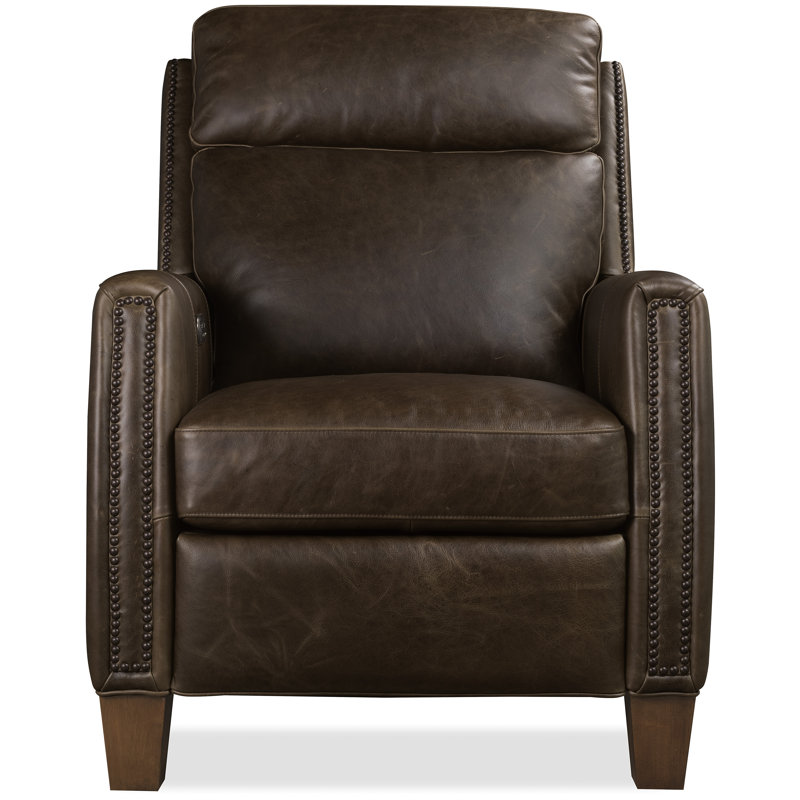 Jacklyn Power Recliner with Pop-Up Headrest, Brown