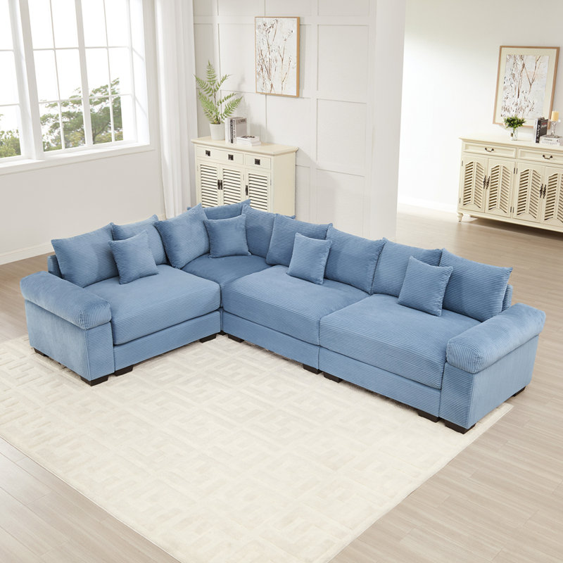 Canapé modulaire surdimensionné Cloud, Bleu