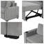 Canapé modulaire convertible en U 108,7 po-848626310