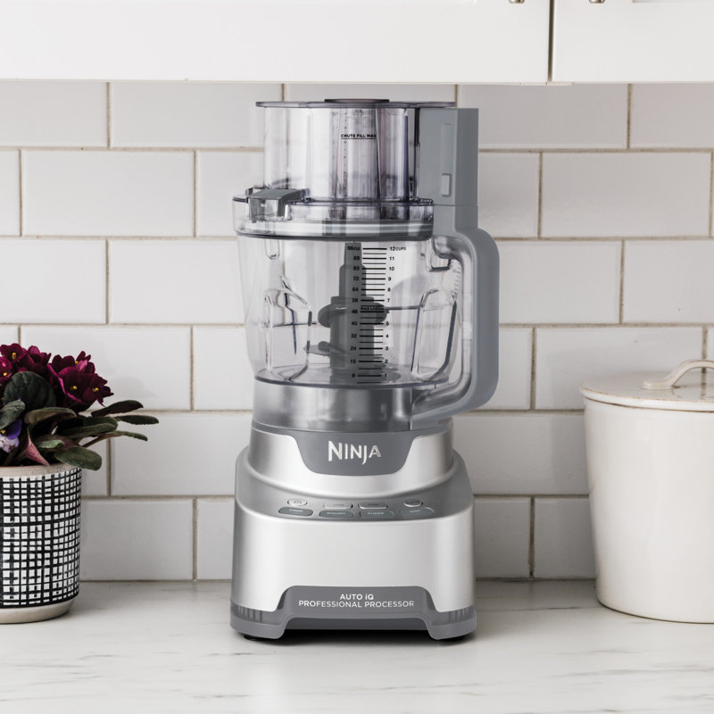 Ninja® 12-Cup Professional XL Food Processor with Chopping, Slicing/Shredding, Puree, & Dough Functions, 2 Blades & 2 Discs, Feed Chute/Pusher