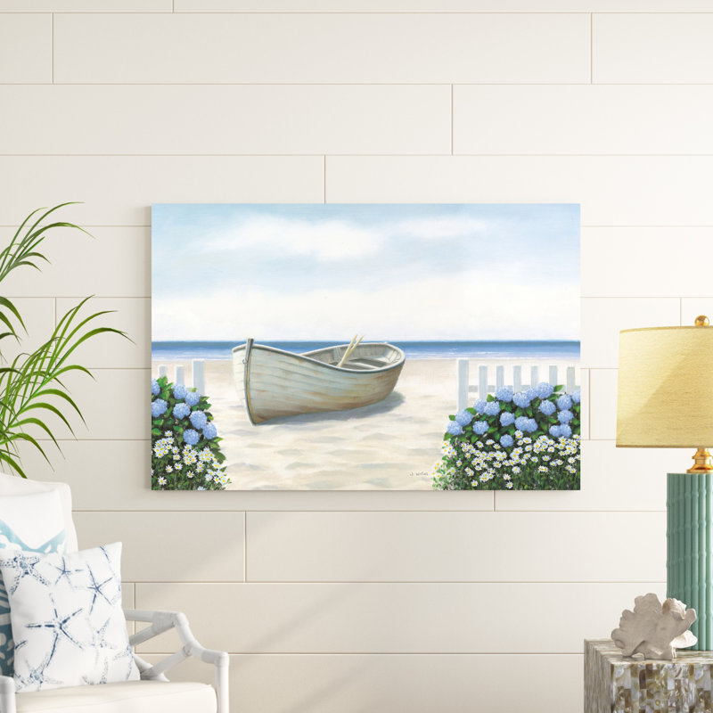 " Beach Days I " by James Wiens Painting Print, 32" H x 48" W x 1.25" D