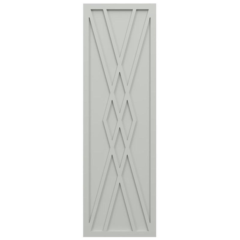 Volets de style moderne EnduraCore Composite Florence, L 12 po, Gris tempête de grêle, H 72 po