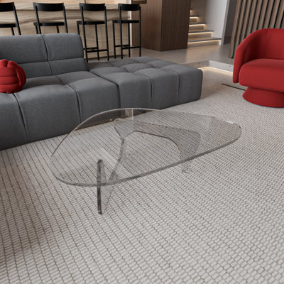 Glass Top Single Coffee Table