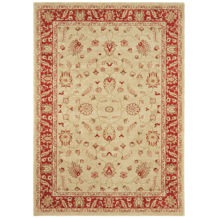 Aguilar Classic Beige Red Rug