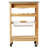 Macy Rolling Granite Kitchen Cart with Utility Drawer & Basket-128495254-38674089