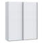 Modern Wardrobe with 2 Sliding Doors, Engineered Wood, White-1861188268-1865456530