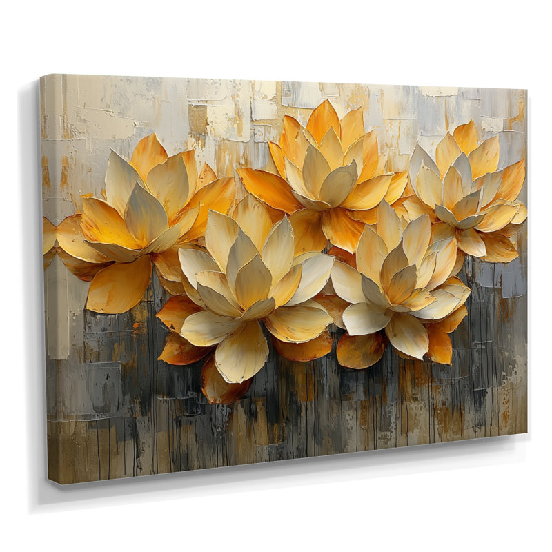 Murraine - Floral Wall Art, H 24 po x l 32 po, Toile tendue, Ne s’applique pas
