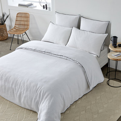 Dziedzic 100% Linen Solid Colour Duvet Cover