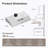 30"Wall Mount Range Hood 100 CFM Quiet Kitchen Ventilation