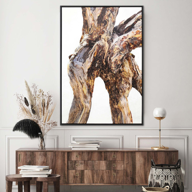 Tree of Life Canvas Print with Black Wood Frame