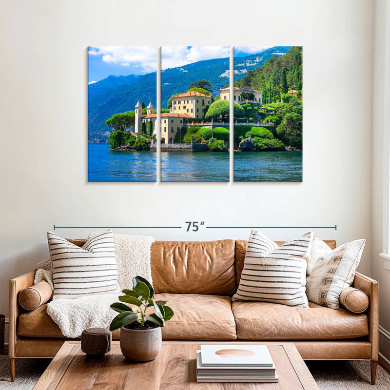 Sebbie Lake Como View, 36" H x 57" W