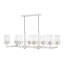 Luminaire suspendu linéaire à 8 lumières pour îlot de cuisine Nailwell-27063587