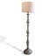 Beige-white+Grey Linen+Resin Free Form Floor Lamps