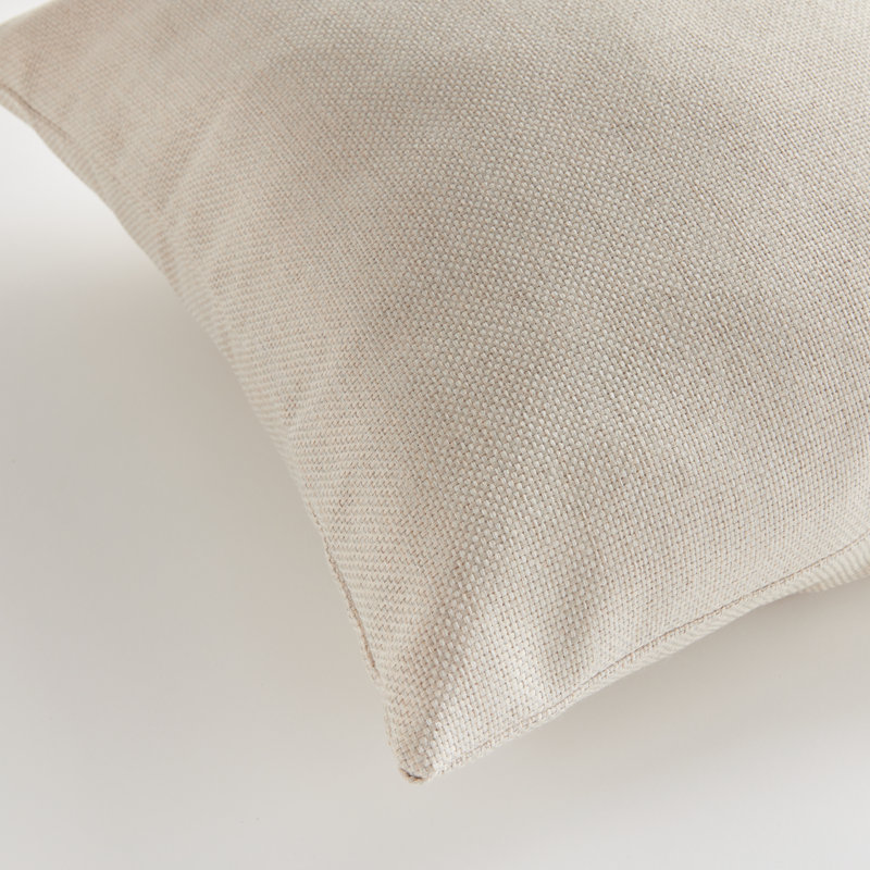 Coussin d'extérieur carré 20 po Sylvie, Gris clair
