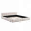 Chenille Upholstered Bed with Checkerboard Design-1119598187