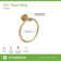 Dia 3 Piece Bath Hardware Set with Toilet Paper Holder, 18 in. Towel Bar, and Towel Ring