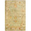 Ajanique Hand Knotted Wool Dark Green/Beige Rug