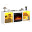 148cm W TV stand cabinet with electric fire, 6800 BTU for rooms up to 30 sq. m.-922077851