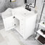 Meuble-lavabo simple 30 po avec comptoir en céramique