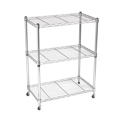 Bracken Metal Shelving Unit with Wheels