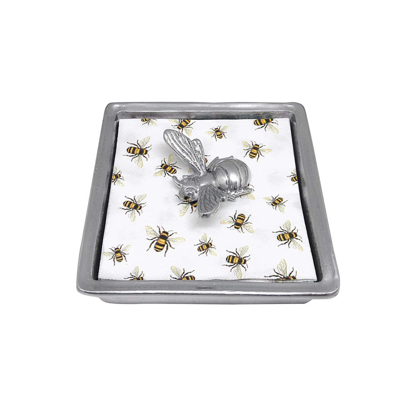 Honeybee Metal No Mounting / Installation Required Napkin Holder