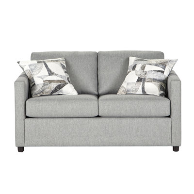 57" Upholstered Loveseat - Classic Aloe/Jasper Linen