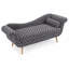 Chaise longue à accoudoirs à volutes Classic-130154160