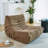 Bean bag Chair with button tufted back-1016822130