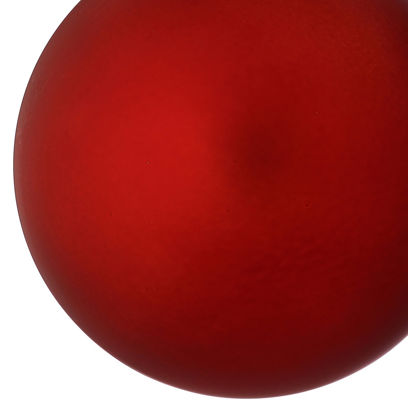 Ornement boule en plastique mat incassable de 80 mm 