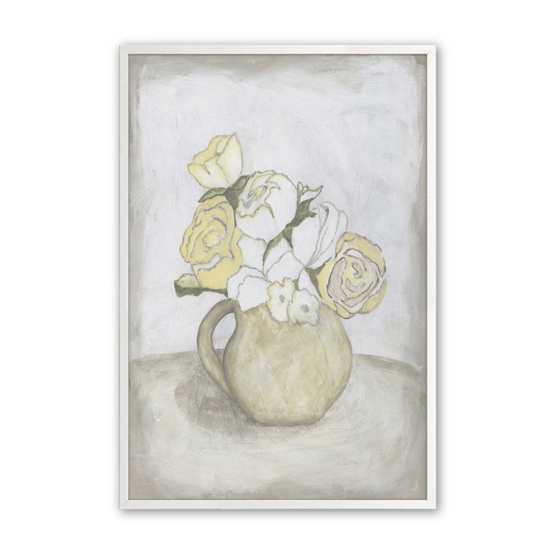 Impression sur toile Sprig of Butter I par Vanna Lam, H 32 po x l 24 po, Blanc