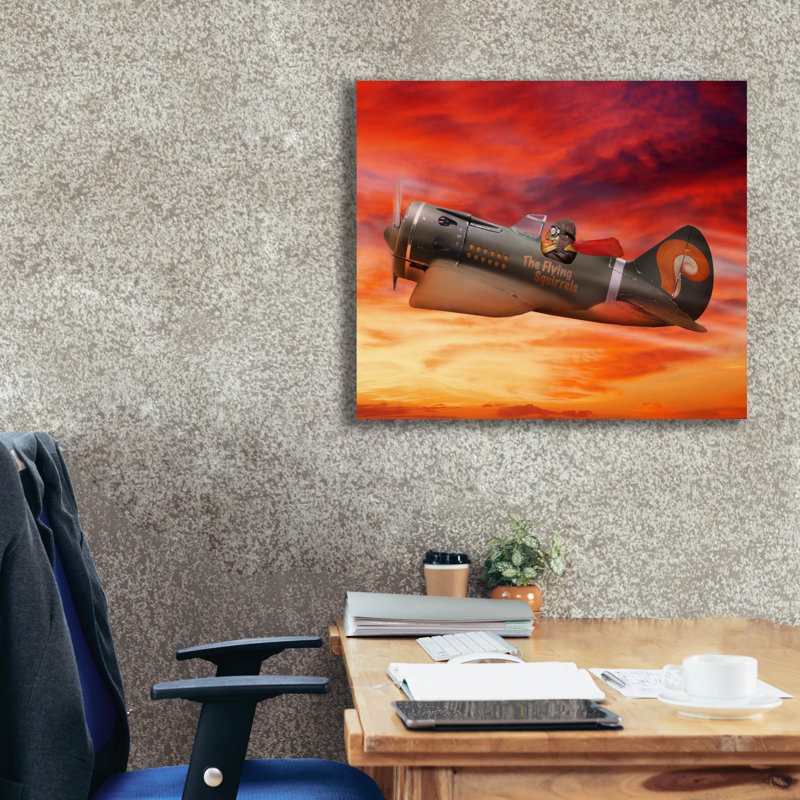  «Flying Squirrel» par John Hovenstine, art mural sur toile, 30 po x 26 po, H 26 po x l 30 po